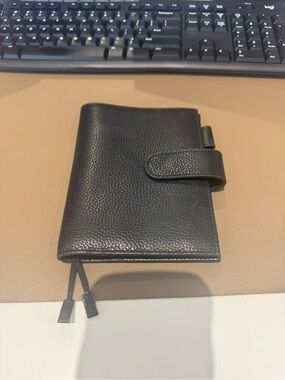 Moterm A6 Black Pebbled Leather Notebook Cover